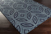 Surya Perspective PSV-40 Teal Hand Tufted Area Rug 5x8 Corner