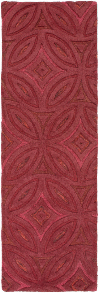 Surya Perspective PSV-42 Cherry Area Rug 2'6'' x 8' Runner