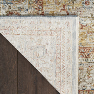 Nourison Petra PTR06 Ivory Blue Area Rug Detail Image