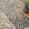 Nourison Petra PTR06 Ivory Blue Area Rug Detail Image