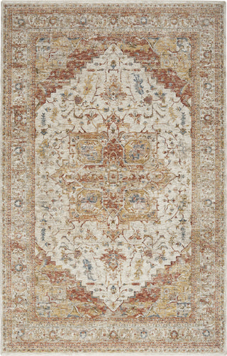 Nourison Petra PTR06 Iv/Rust Area Rug Room Image