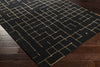 Surya Pursuit PUT-6000 Charcoal Hand Tufted Area Rug by Mike Farrell 5x8 Corner
