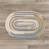 Colonial Mills Print Party PY39 Oval Shaded Yellow Area Rug main image