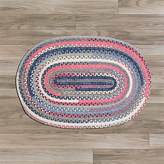 Colonial Mills Print Party PY79 Oval Crushed Coral Area Rug main image