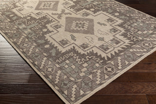 Surya Pazar PZR-6001 Gray Hand Knotted Area Rug Corner Shot