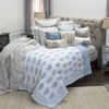 Rizzy BQ4096 Charlotte Blue Bedding Lifestyle Image