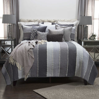 Rizzy BQ4195 Olivia Grace Gray Bedding main image