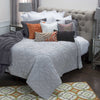 Rizzy BQ4199 Stirling Gray Bedding Lifestyle Image