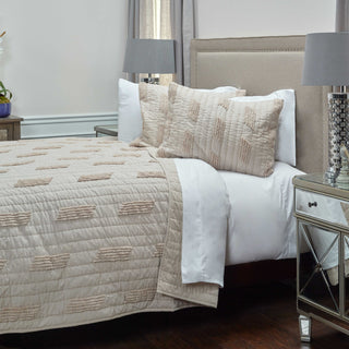 Rizzy BQ4234 Alice Light Brown Bedding Lifestyle Image