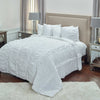 Rizzy BQ4250 Clementine White Bedding Lifestyle Image