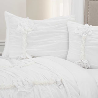 Rizzy BQ4332 Aiyana White Bedding Lifestyle Image