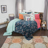 Rizzy BQ4460 Evanstar Blue Bedding Lifestyle Image