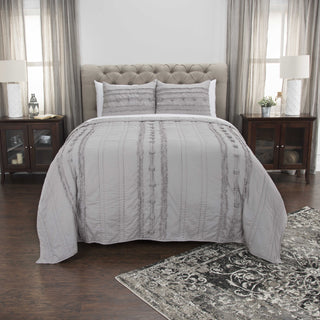 Rizzy BQ4580 Hattie Grey Gray Bedding main image