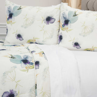 Rizzy BQ4587 Catrine White Bedding Lifestyle Image