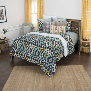 Rizzy BQ4618 Miles Indigo Bedding Lifestyle Image