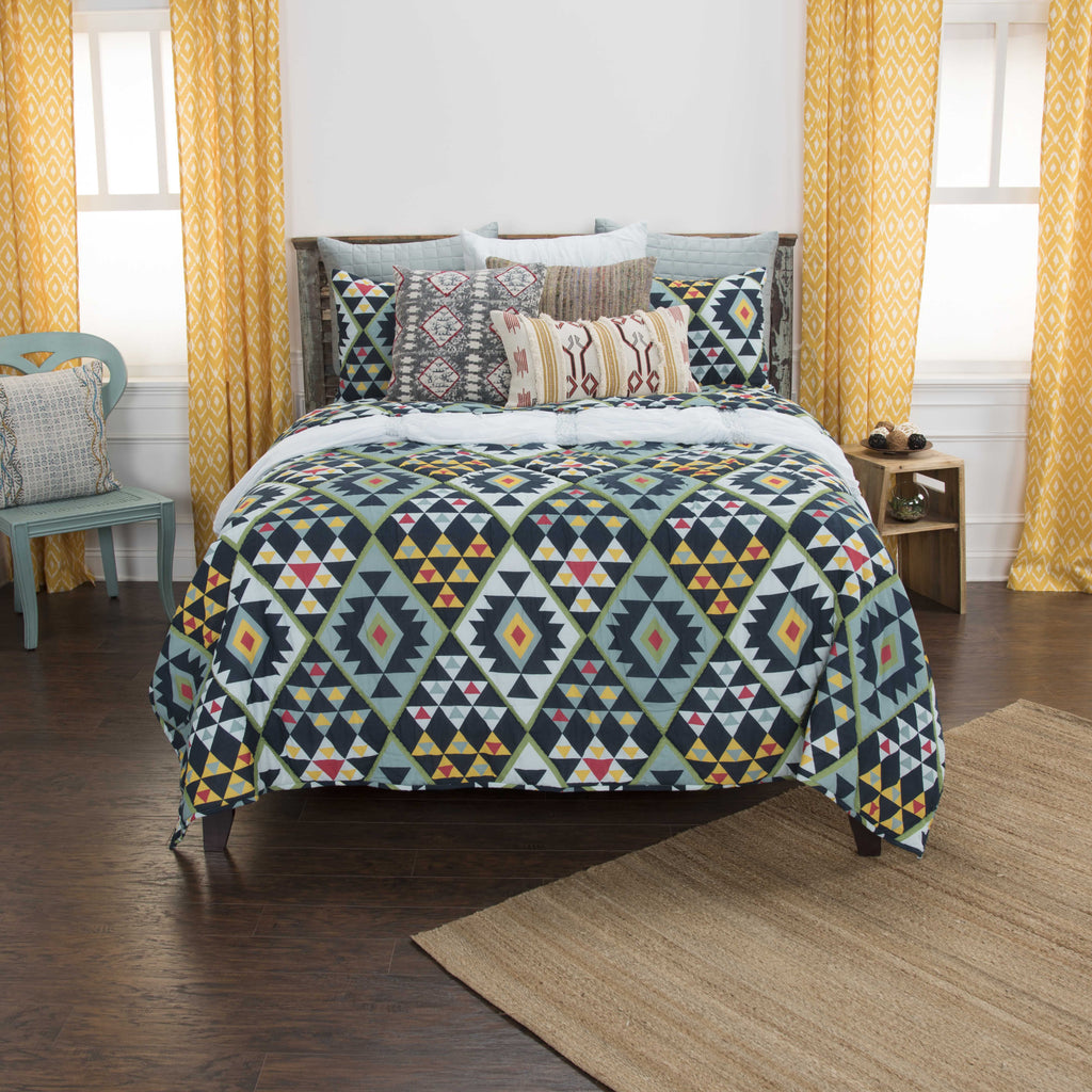 Rizzy BQ4618 Miles Indigo Bedding main image