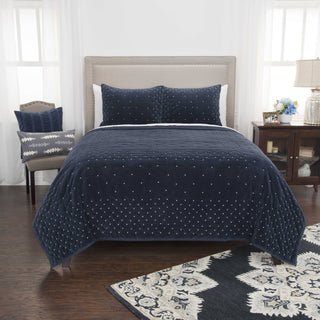 Rizzy BQ4930 Giavonna Indigo Navy Bedding main image