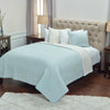 Rizzy BT1407 Gracie Blue Ivory Bedding Lifestyle Image Feature