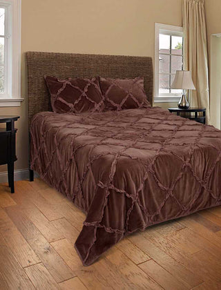 Rizzy BT1416 Posh Chocolate Brown Bedding main image