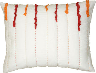 Rizzy BT1450 Streamers Red Bedding Lifestyle Image