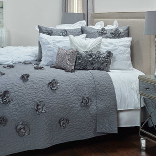 Rizzy BT1654 Enchanted Dark Gray Bedding Lifestyle Image