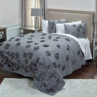 Rizzy BT1654 Enchanted Dark Gray Bedding Lifestyle Image