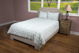 Rizzy BT1661 Dublin Square Aqua Bedding main image