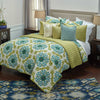 Rizzy BT1668 Madeline Marie Teal Bedding Lifestyle Image