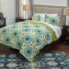 Rizzy BT1668 Madeline Marie Teal Bedding Lifestyle Image