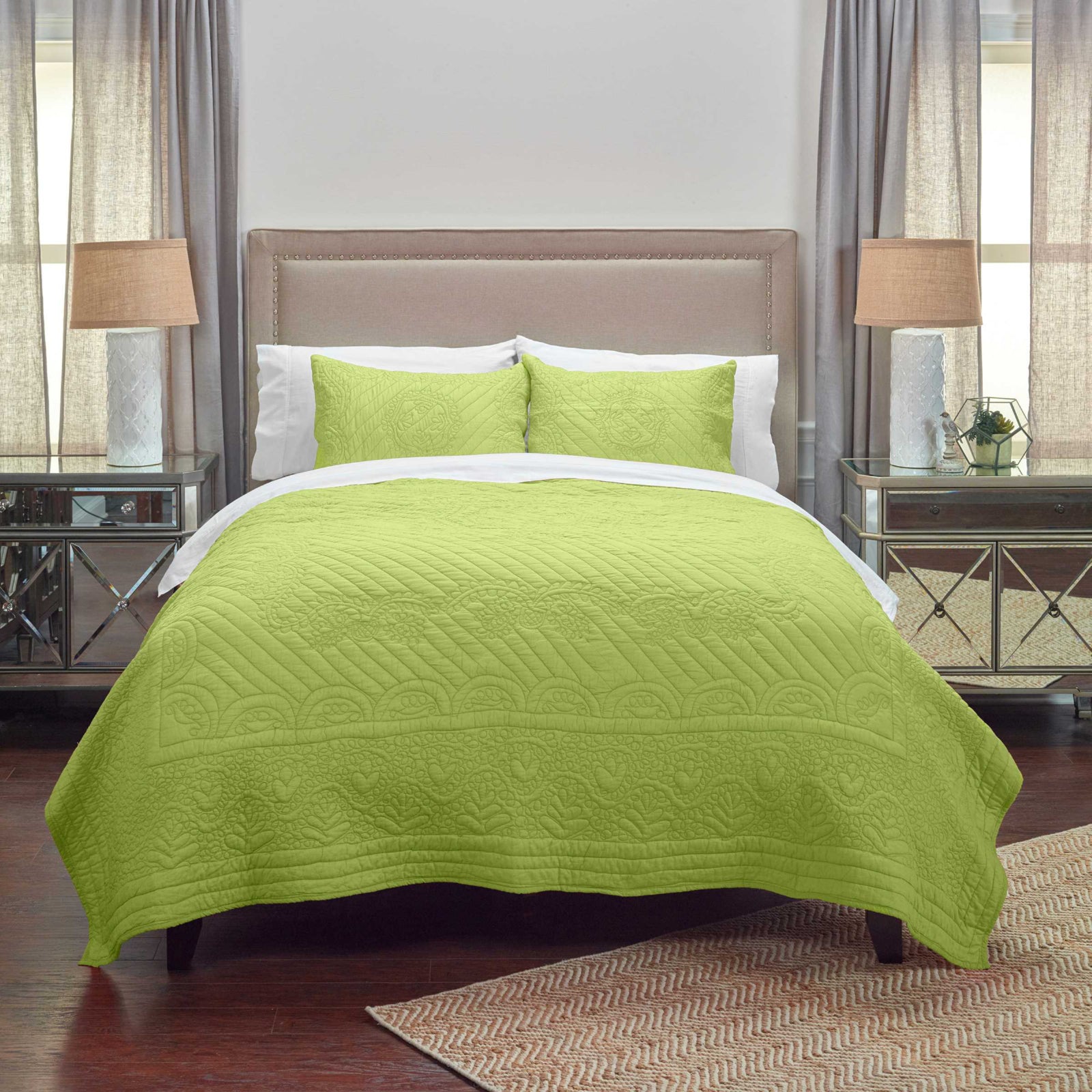Rizzy BT1788 Moroccan Fling Lime Green Bedding main image