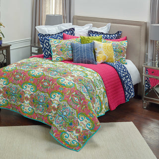 Rizzy BT1794 Carnivalle Pink Bedding Lifestyle Image