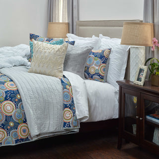 Rizzy BT3073 Bohemian Indigo Bedding Lifestyle Image