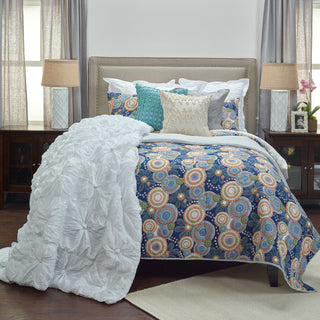 Rizzy BT3073 Bohemian Indigo Bedding Main Image