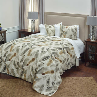 Rizzy BT3181 Feathered Nest Beige Bedding Lifestyle Image