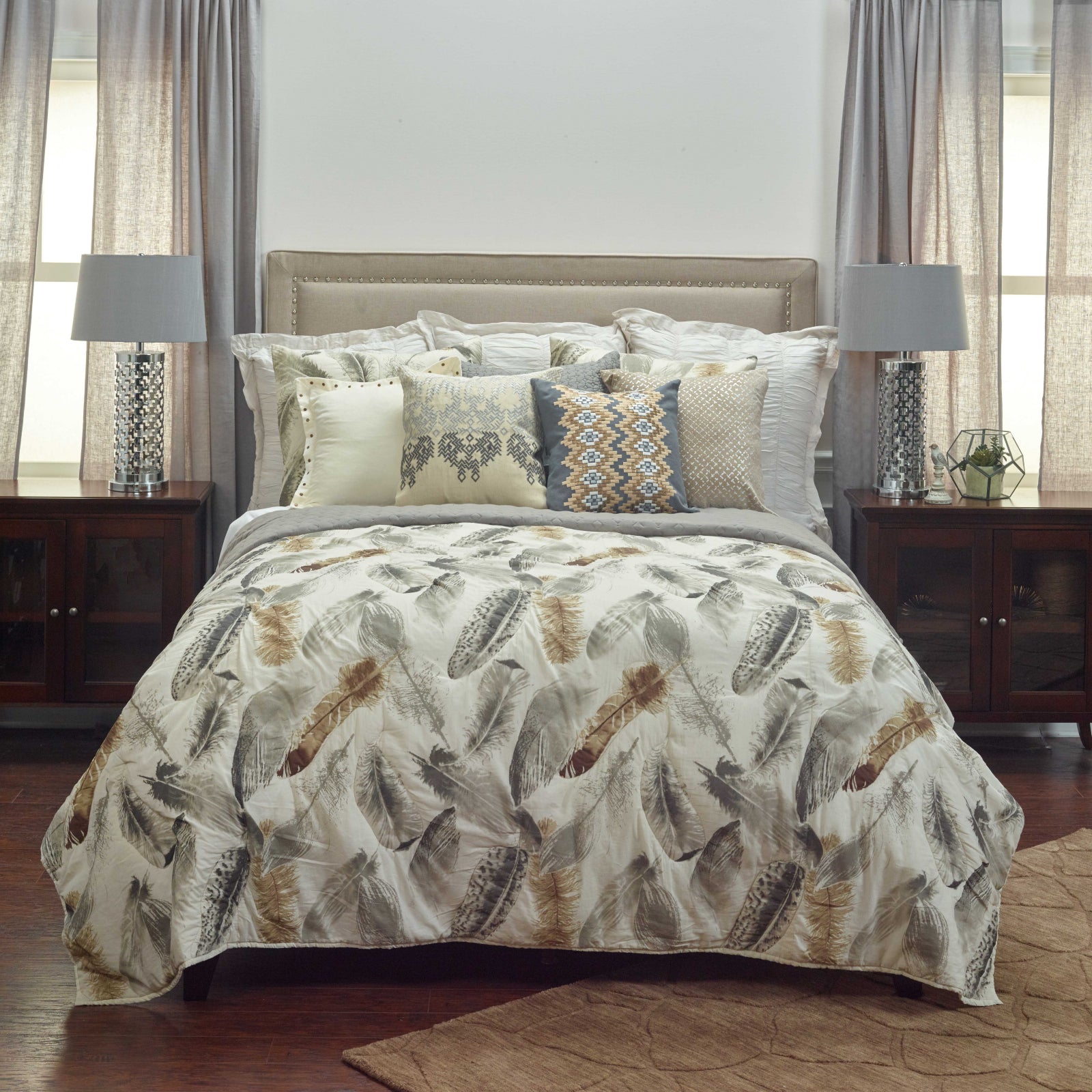 Rizzy BT3181 Feathered Nest Beige Bedding main image