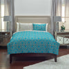 Rizzy BT3182 Trellis Blue Bedding Lifestyle Image