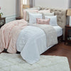 Rizzy BT4056 Carly White Bedding Lifestyle Image Feature