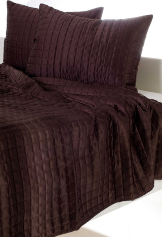 Rizzy BTQ831 Satinology Brown Bedding main image