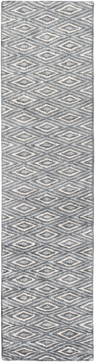 Surya Quartz QTZ-5015 Charcoal Hand Tufted Area Rug 2'6'' X 10'