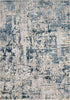 Surya Quatro QUA-2303 Denim Dark Blue Medium Gray Beige Tan White Area Rug Mirror main image
