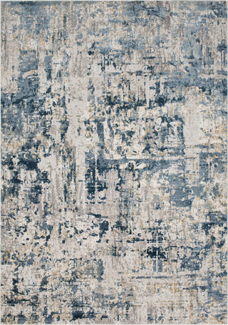 Surya Quatro QUA-2303 Denim Dark Blue Medium Gray Beige Tan White Area Rug Mirror main image