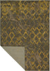 Karastan Cosmopolitan Quartz Brushed Gold Area Rug by Patina Vie Back Image