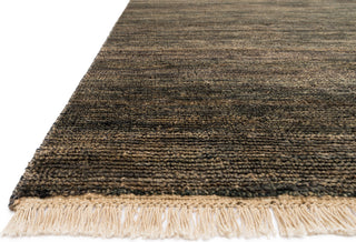 Loloi Quinn QN-01 Charcoal Area Rug Round Image Feature