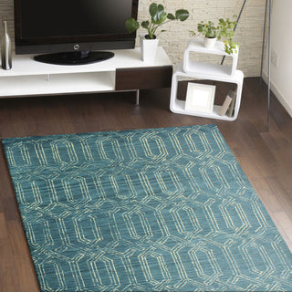 Bashian Venezia R120-CL136 Azure Area Rug Room Scene Feature