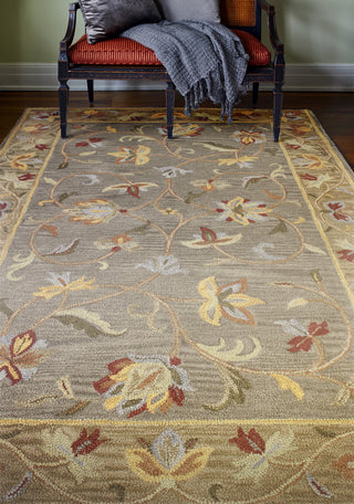 Bashian Venezia R120-CL104 Grey Area Rug Room Scene Feature