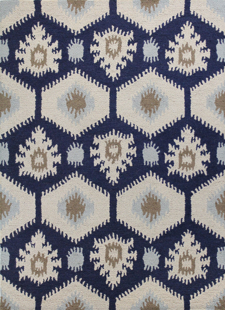 Bashian Rajapur R121-CAL912 Ivory/Navy Area Rug main image