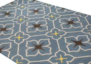 Bashian Rajapur R121-CAL919 Teal Area Rug Main Image Feature