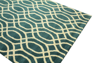 Bashian Rajapur R121-BN41 Turquoise Area Rug Alternate Shot Feature