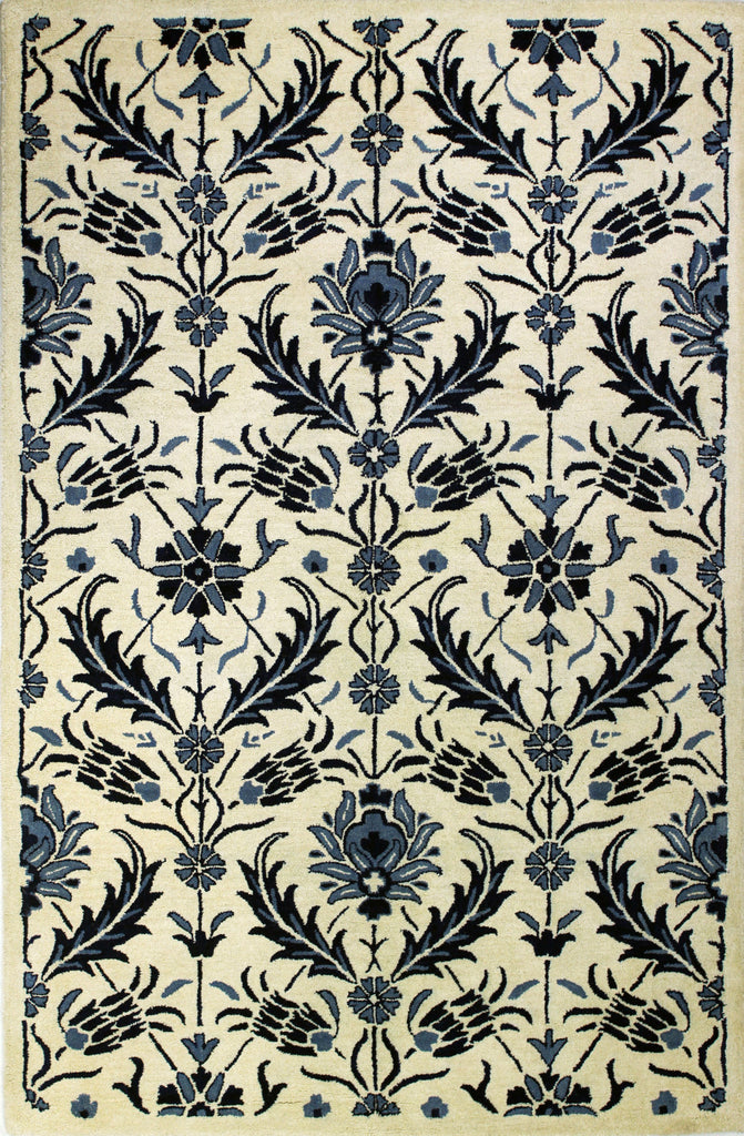 Bashian Rajput R122-RJ169 Ivory/Navy Area Rug main image
