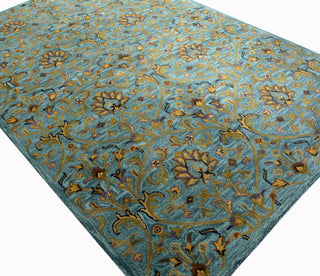 Bashian Wilshire R128-HG132 Aqua Area Rug Alternate Shot